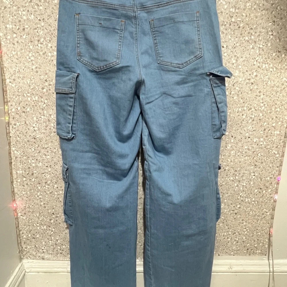 Daisy Blue Flare Wide Leg Jeans - Picture 3 of 9